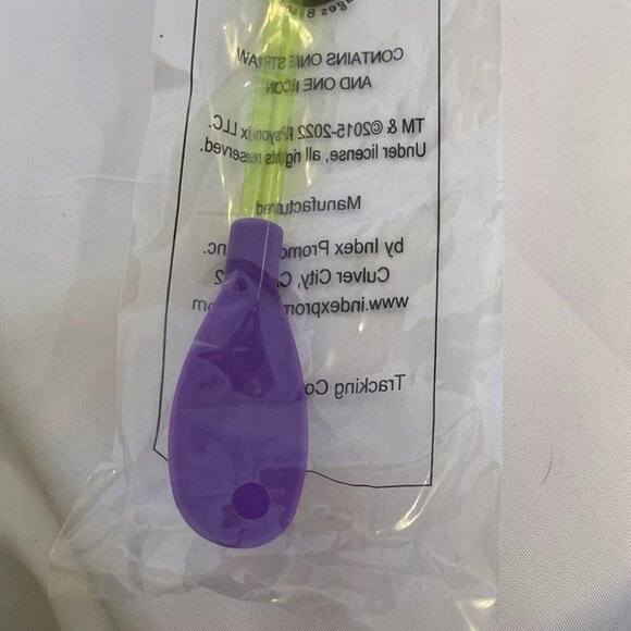 Rocket League Slurpee Cup Straw Green Straw Purple Spoon NEW - One Straw - Picture 4 of 7